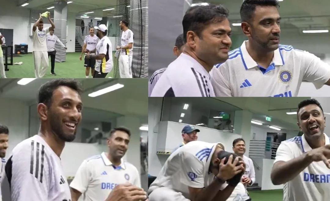 WATCH: Ravichandran Ashwin enjoys a fun time with support staff after announcing retirement from international cricket