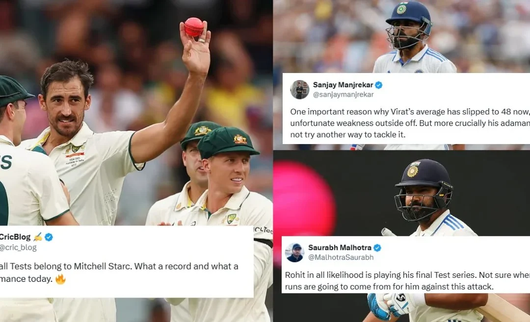 Twitter reactions: Australia dominates as Mitchell Starc wreaks havoc against India on Day 1 of the Adelaide Test