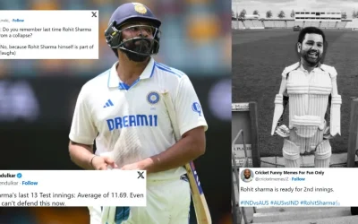 AUS vs IND: Fans mercilessly troll Rohit Sharma for another failure with the bat in the Brisbane Test