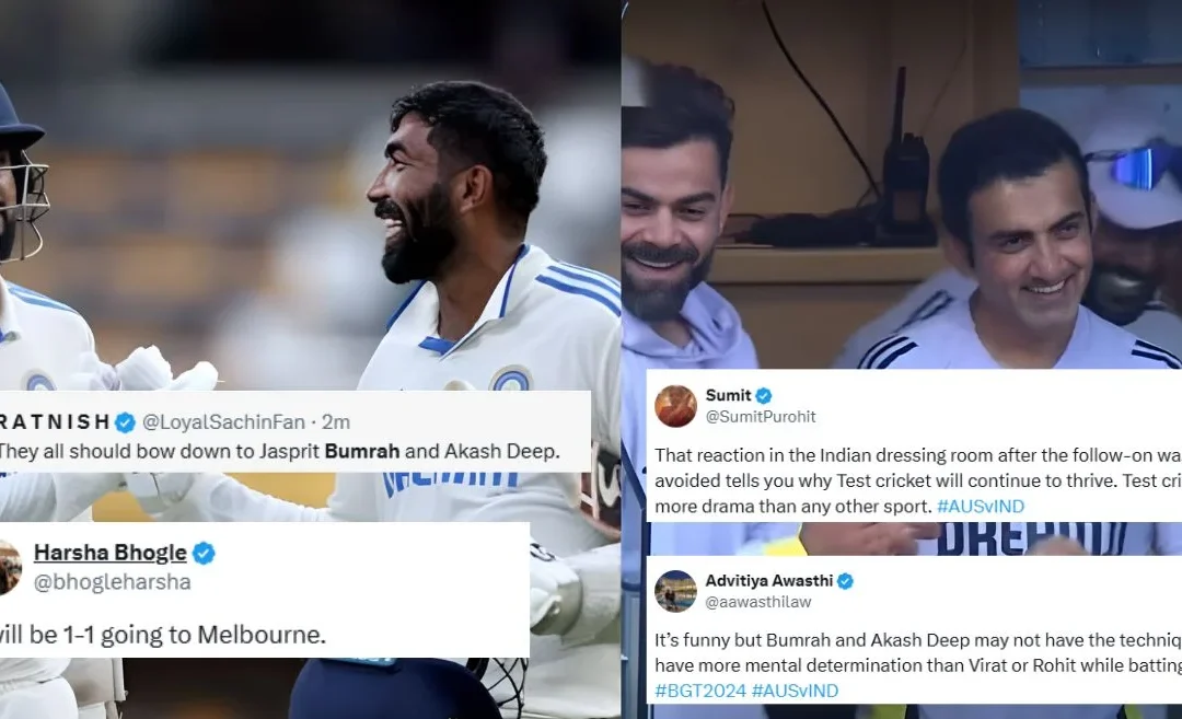 Fans go wild as Jasprit Bumrah, Akash Deep help India avoid follow-on against Australia in Gabba Test