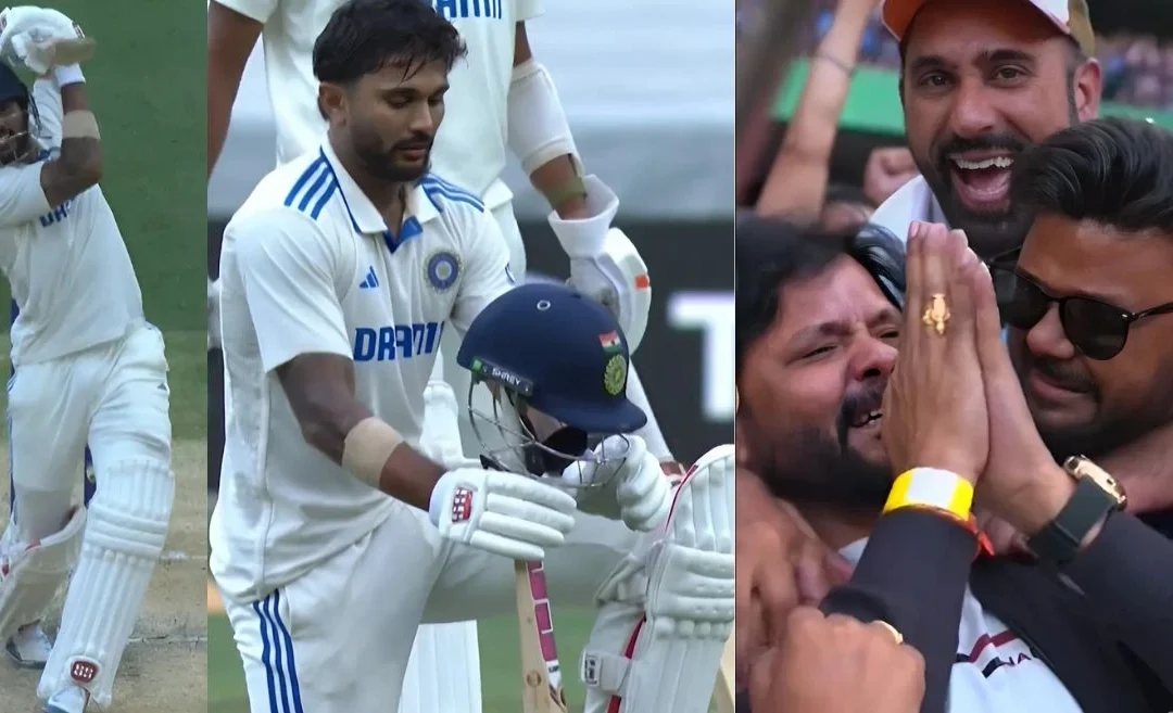 WATCH: Nitish Kumar Reddy’s father in tears as his son smashes maiden Test hundred for India on Day 3 of MCG Test