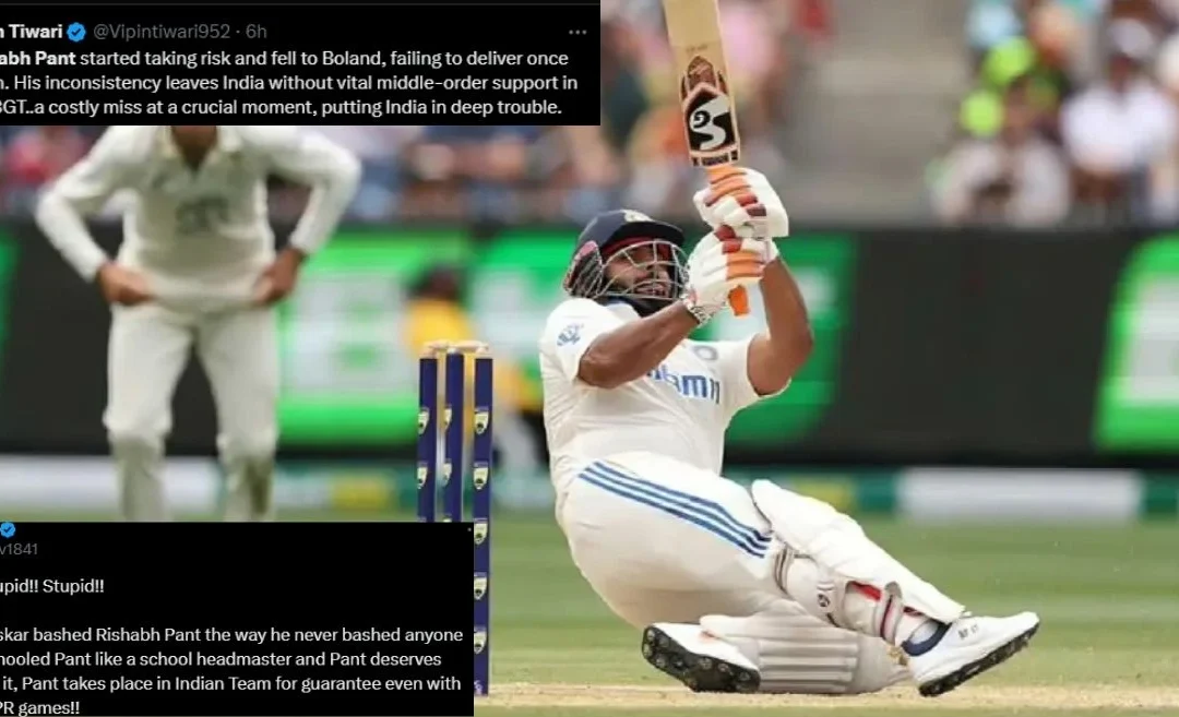 AUS vs IND: Fans troll Rishabh Pant over poor show with the bat on Day 3 of the Boxing Day Test