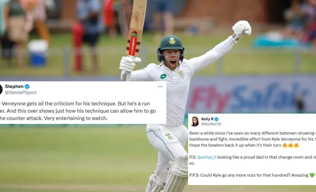 SA vs SL: Fans in awe as Kyle Verreynne smashes a spectacular hundred on Day 2 of the second Test