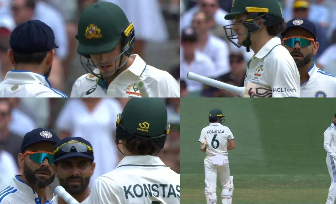 AUS vs IND [WATCH]: Virat Kohli and Sam Konstas exchanged heated words after shoulder bump on Day 1 of the Melbourne Test