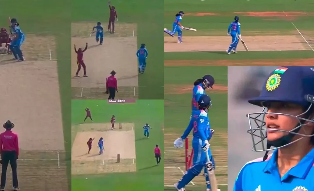 IND vs WI [WATCH]: Smriti Mandhana’s mix-up results in disastrous run-out during 2nd Women’s ODI