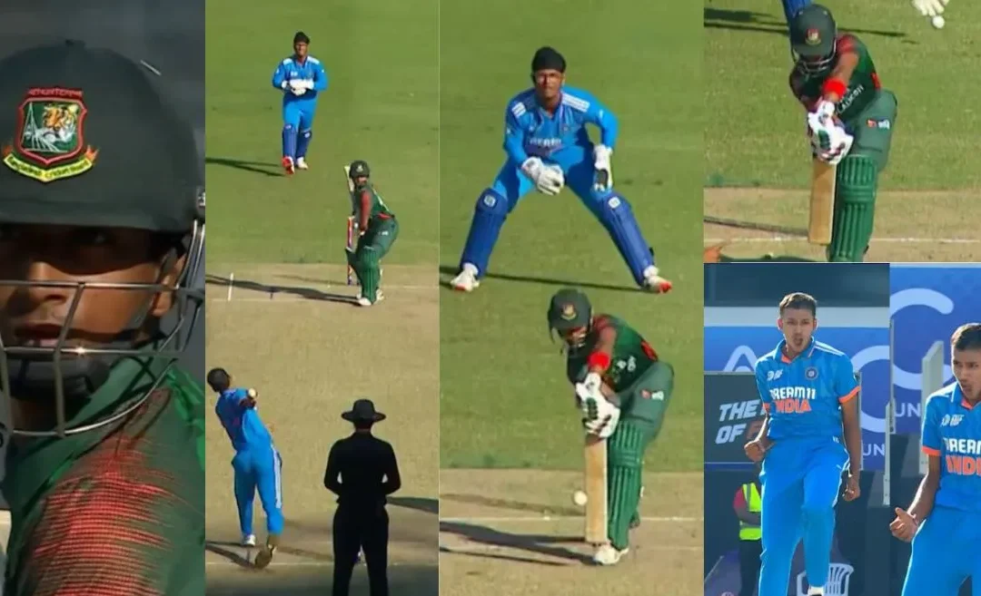 [WATCH]: Yudhajit Guha cleans up Kalam Siddiki with a jaffa during U19 Asia Cup 2024 Final