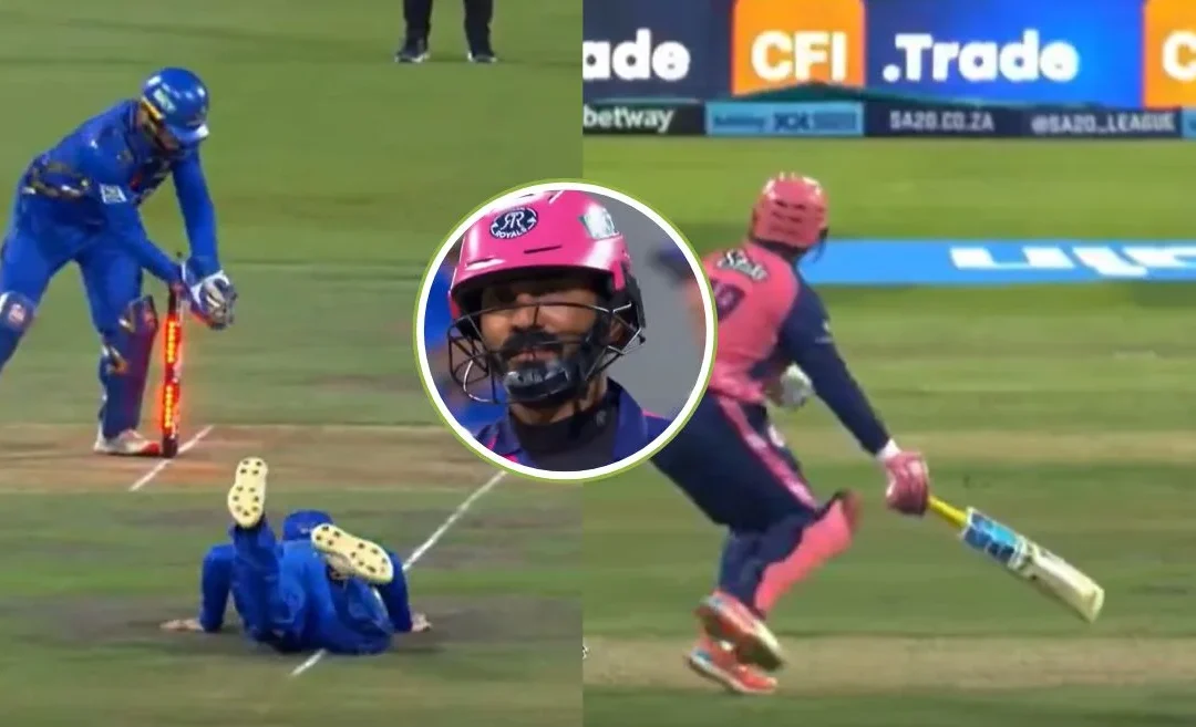 WATCH: Dinesh Karthik’s innings cut short by a bizarre run-out in SA20 2025