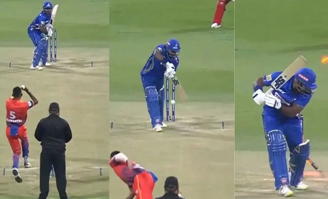 WATCH: Dushmantha Chameera cleans up Kusal Perera with a jaffa in ILT20 2025