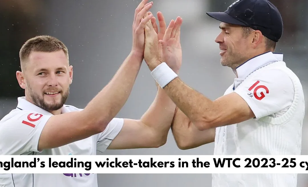 Top 5 players with most wickets for England in the WTC 2023-25 cycle