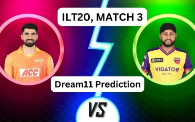 GG vs SWR, ILT20 2025: Match Prediction, Dream11 Team, Fantasy Cricket Tips & Pitch Report | Gulf Giants vs Sharjah Warriorz