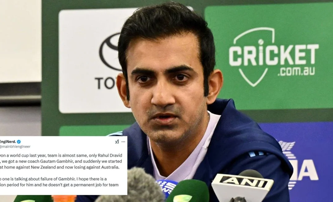 Fans furious at Gautam Gambhir as Australia seals a historic Test win against India in Sydney