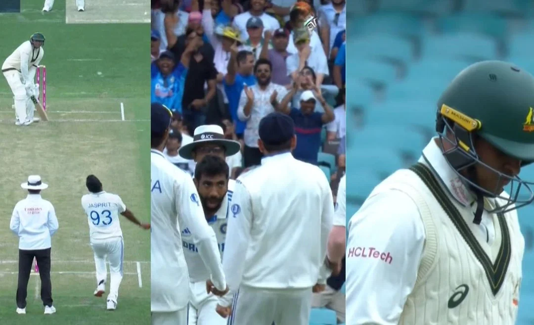 AUS vs IND [WATCH]: Jasprit Bumrah celebrated in a fierce manner after dismissing Usman Khawaja on Day 1 of SCG Test