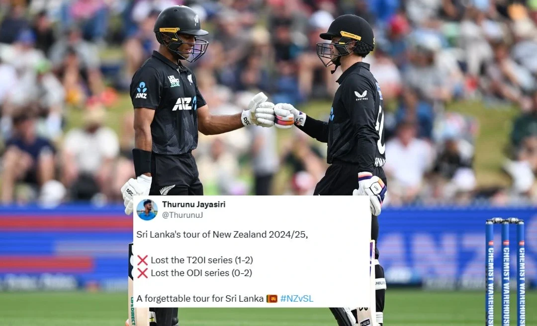 Twitter reactions: Rachin Ravindra and Mark Chapman power New Zealand to a 2-0 series lead over Sri Lanka in the ODIs