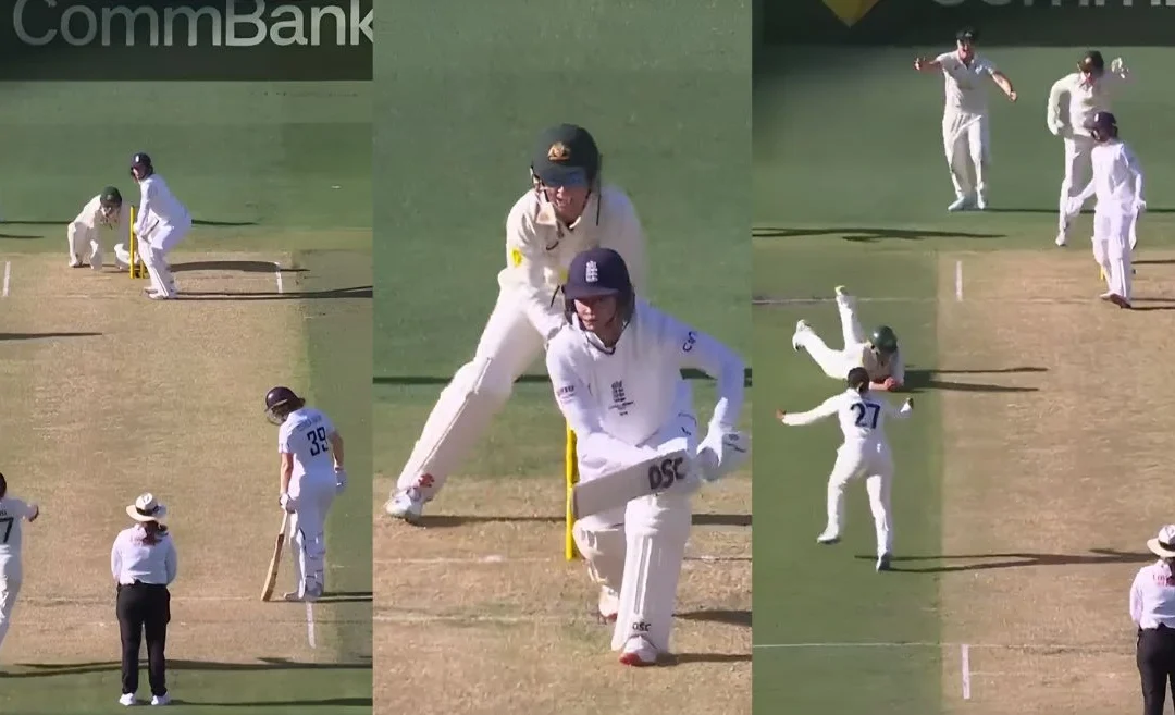 WATCH: Phoebe Litchfield takes a remarkable catch to dismiss Danni Wyatt-Hodge during the Pink-Ball Test