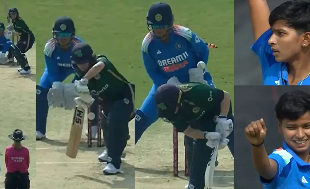 IND-W vs IRE-W [WATCH]: Priya Mishra’s spellbinding delivery castles Laura Delany in the 1st ODI