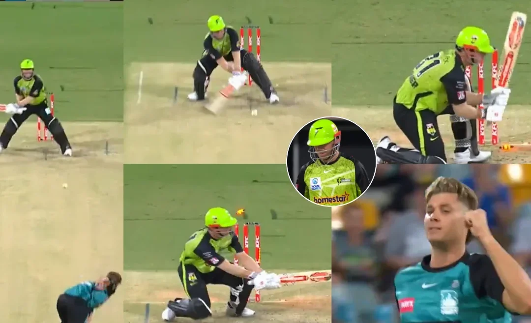 WATCH: Spencer Johnson cleans up David Warner with a beauty in the Big Bash League 2024-25