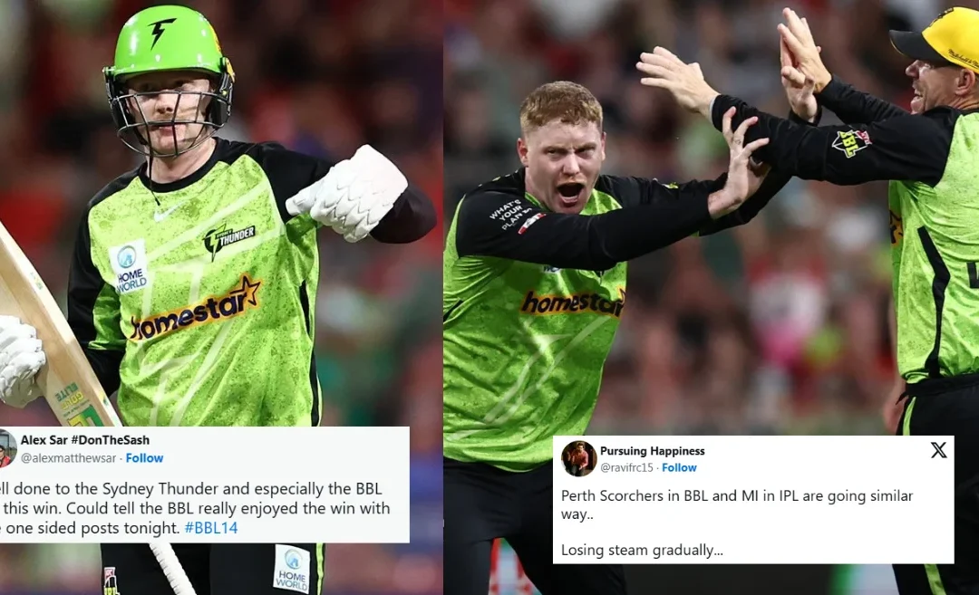 BBL|14 [Twitter reactions]: Tom Andrews’ all-round brilliance propels Sydney Thunder into the playoffs with a commanding victory over Perth Scorchers