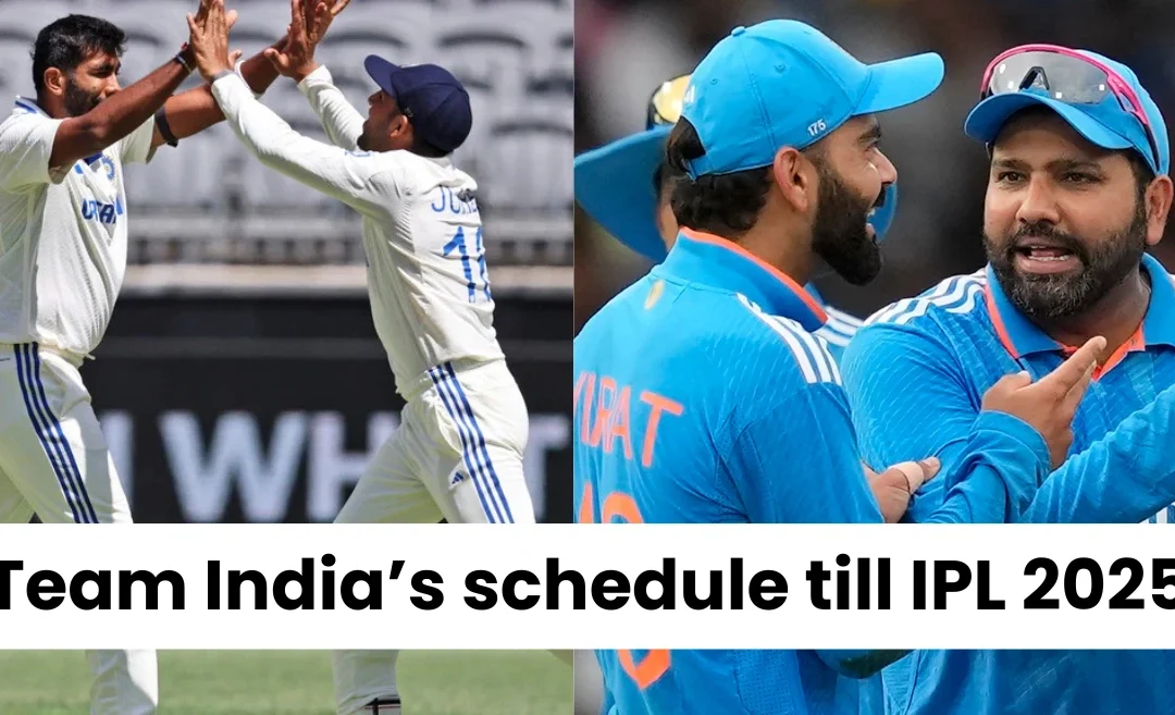 Team India’s full schedule till IPL 2025: England series, Champions Trophy & More