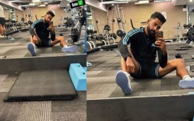 Siraj को भले ही 22 गज से मिला है आराम, लेकिन GYM में वो फिटनेस पर कर रहे हैं काम