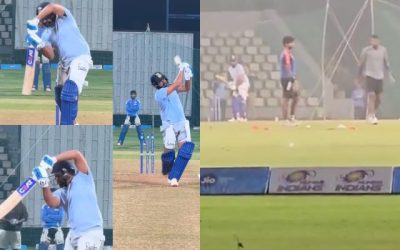 Rohit Sharma ने नेट्स में लगाई पूरी जान, Hardik ने भी हिटमैन के खिलाफ गेंद डालने का किया काम