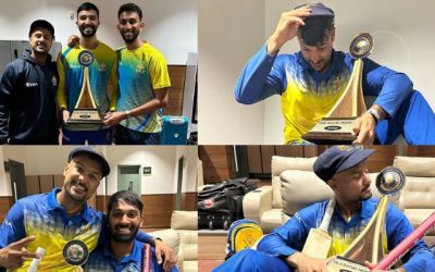 Vijay Hazare Trophy जीतने के बाद क्रेजी हुए कप्तान Mayank Agarwal, ड्रेसिंग रूम में मनाया जमकर जश्न