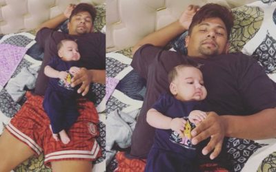 अरे, अरे! बल्लेबाज Sarfaraz Khan के साथ ये गोलू-मोलू सा बच्चा आखिर है कौन?