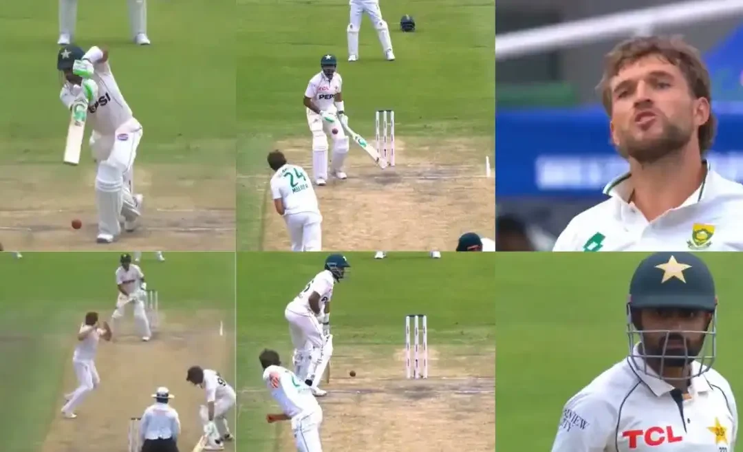 WATCH: Frustrated Wiaan Mulder throws ball at Babar Azam in heated exchange on Day 3 of 2nd Test – SA vs PAK