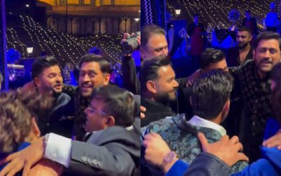 डांस फ्लोर पर धोनी के साथ जमकर थिरके सुरेश रैना, ऋषभ पंत भी नजर आए साथ में