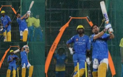 नेट सेशन में की MS Dhoni ने छक्कों की बारिश, कुछ ही देर में हो गया वीडियो सुपर वायरल