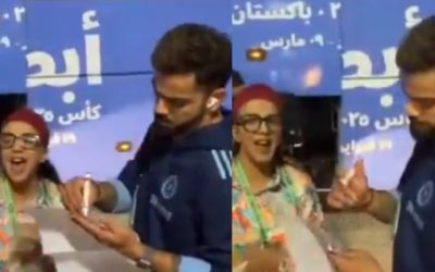 विराट कोहली को देख ये फैन हो गई आउट ऑफ कंट्रोल, लगाने लगी अजीब-अजीब नारे