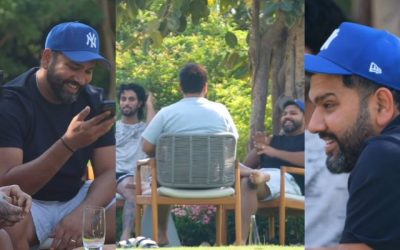 अपने खास लोगों के साथ “गार्डन” में घूमते दिखे रोहित शर्मा, फैन्स ने भी दिए गजब के रिएक्शन