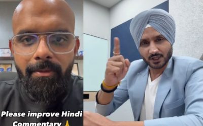 हिंदी क्रिकेट कमेंट्री से काफी ज्यादा नाखुश है एक फैन, अब हरभजन सिंह ने दिया उसी फैन को जवाब
