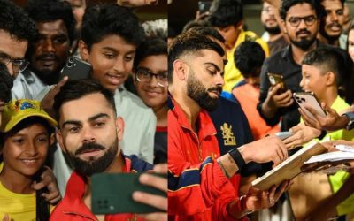 Csk फैन्स में भी है विराट को लेकर गजब का क्रेज, पीली जर्सी पहने फैन के साथ ली कोहली ने खास सेल्फी