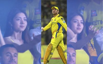 जैसे ही राजस्थान के खिलाफ धोनी हुए आउट, वैसे ही ये क्यूट फैन हो गई गुस्से से लाल-पीली