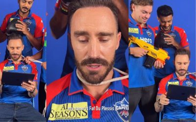 दिल्ली टीम के साथी खिलाड़ियों ने डाला फाफ डु प्लेसिस के गले में फंदा, उसके बाद जो हुआ…