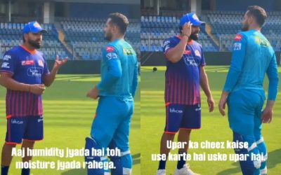 काफी अलग तरह से खिलाड़ियों को ज्ञान देते हैं रोहित शर्मा, आप खुद देख लो ये नजारा