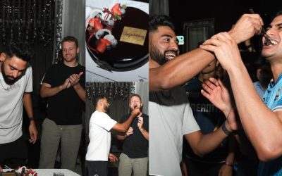 गुजरात की जीत के बाद देखने को मिले खुशी के पल, कप्तान गिल करते नजर आए सिराज की टांग खिंचाई