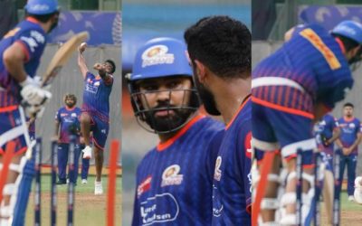 बुमराह के आगे रोहित ने टेके नेट्स में घुटने, यॉर्कर गेंद के खिलाफ करते नजर आए संघर्ष