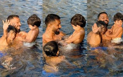 MI टीम की टेंशन छोड़, अपने खास बच्चों के साथ Chill करते हुए नजर आए कप्तान हार्दिक