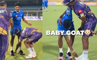 ड्वेन ब्रावो ने पूरन के बाद अब मथीशा पथिराना के छुए पैर, गेंदबाज ने बोली पुराने कोच को मजेदार बात