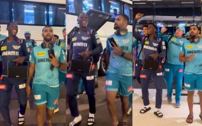 Omg! जीत के नशे में चूर लखनऊ सुपर जायंट्स के खिलाड़ियों ने होटल में किया खूब डांस