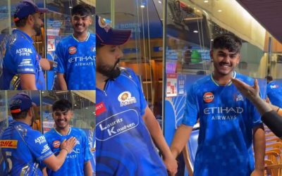 रोहित भी हुए आयुष म्हात्रे के फैन, कैमरे के सामने कर दी युवा बल्लेबाज की तारीफ