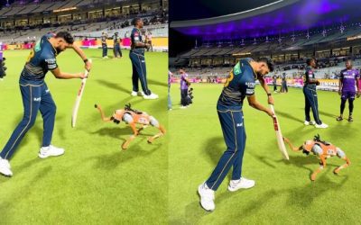 अरे, अरे! “Champak” के साथ क्रिकेट खेलते हुए नजर आए GT के स्टार गेंदबाज मोहम्मद सिराज