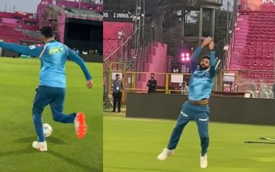 सिराज को फिर आई क्रिस्टियानो रोनाल्डो की याद, जयपुर के मैदान पर की फुटबॉलर की कॉपी