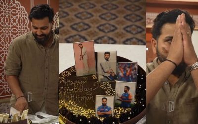 पूरी Mi टीम और अपने परिवार के साथ रोहित शर्मा ने कुछ ऐसे मनाया अपना जन्मदिन