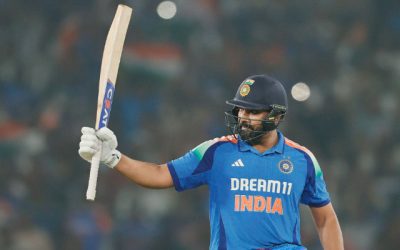 What is the probability of Rohit Sharma scoring 50 centuries by ODI World Cup 2027?