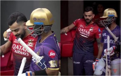 Video: चिन्नास्वामी में विराट कोहली से मिले अंजिक्य रहाणे, Kkr कप्तान ने दी जादू की झप्पी