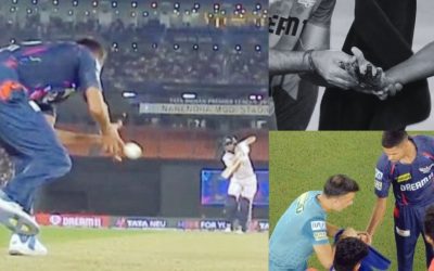 WATCH: Shubman Gill’s thunderous drive leaves Akash Singh bloodied in IPL 2025 clash between GT and LSG