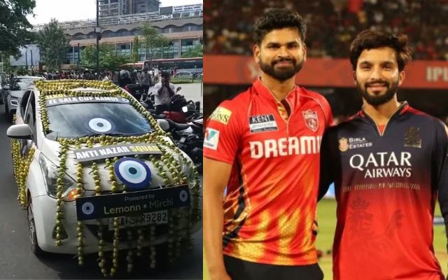 IPL Final: RCB बनाम PBKS फाइनल मैच से पहले बेंगलुरू की सड़कों पर नजर आई नींबू-मिर्ची वाली कार, वायरल हुई वीडियो
