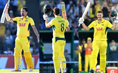 ODI records: 3 batters hitting centuries in an innings